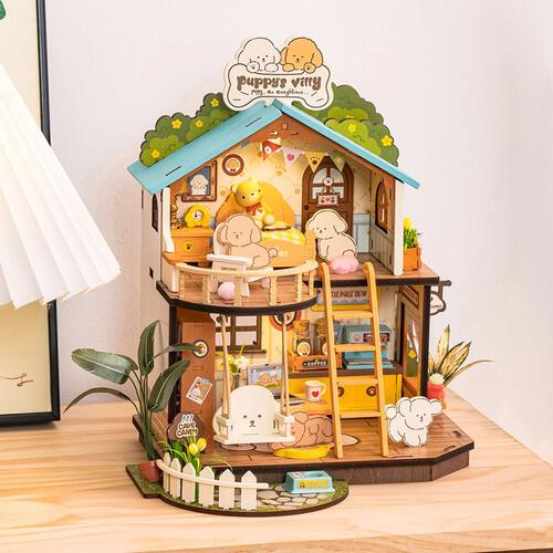 Rolife Puppy's Cozy Villa DIY Miniature House