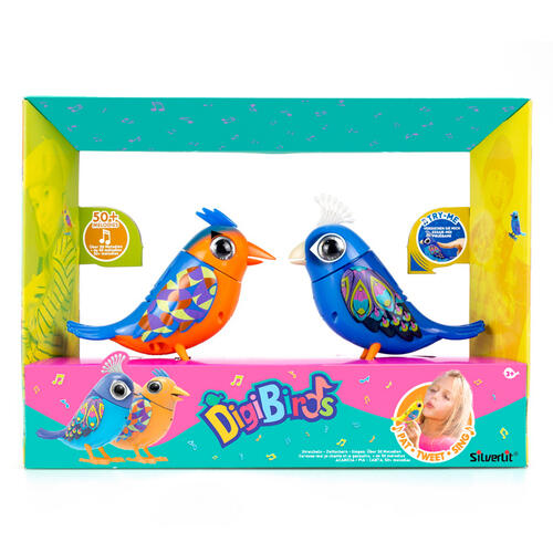 SilverLit Digbirds Twin Pack Peacock & Kingfisher