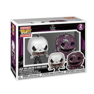 Funko Pocket POP! Keychain - The Nightmare Before Christmas: Jack Skellington & Oogie Boogie Pocket Pop! Keychain 2-Pack