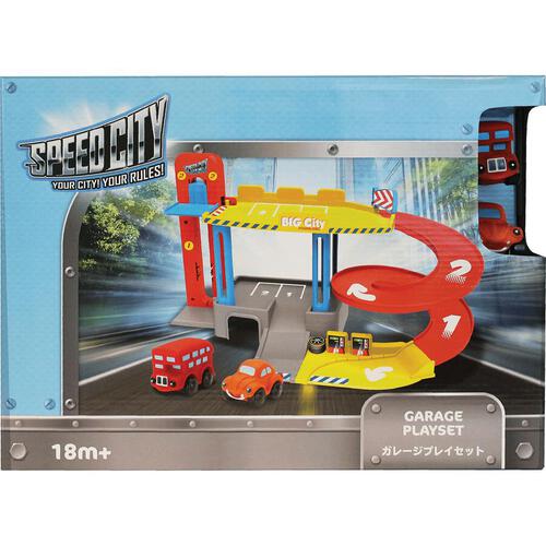 Speed City Junior สปีด ซิตี้ จูเนียร์ ชุดของเล่นจำลองอู่รถยนต์ 
