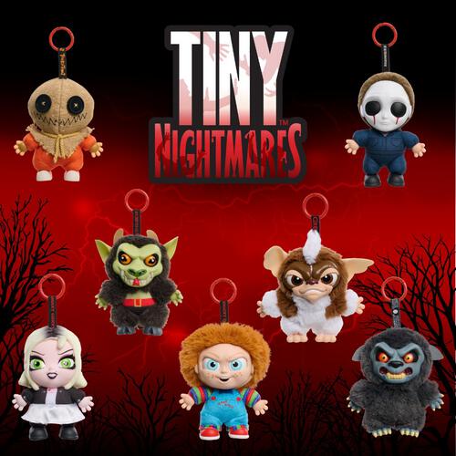 Tiny Nightmares Fright Face ตุ๊กตาผ้าหน้าไวนิลสำหรับสะสม - กล่องสุ่ม (1 ชิ้น)