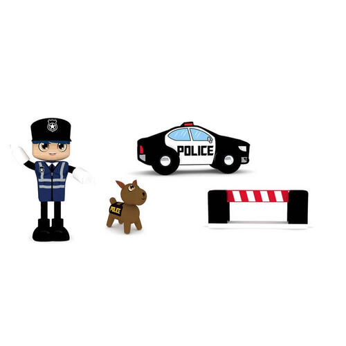 J'adore ฌาดอร์ ของเล่นไม้ ชุดกิฟท์บ็อกซ์ธีมเจ้าหน้าที่ตำรวจ