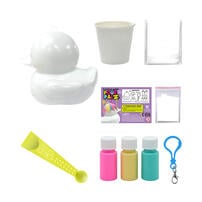 Pour PalZ Paint Rubber Duck Keyring - Assorted (1 Pc)