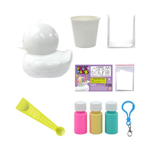 Pour PalZ Paint Rubber Duck Keyring - Assorted (1 Pc)