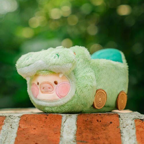 LuLu The Piggy Animal Party - Speeding Crocodile Lu Plush Keychain