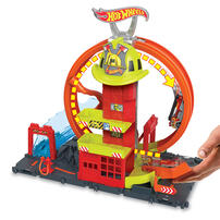 Hot Wheels ชุดรางฮอตวีลซิตี้ สถานีดับเพลิงหมุนเกลียว