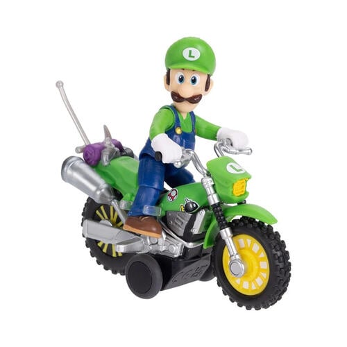 The Super Mario Galaxy Movie 2.5 Inch Luigi Figure With Pull Back Motorcycle