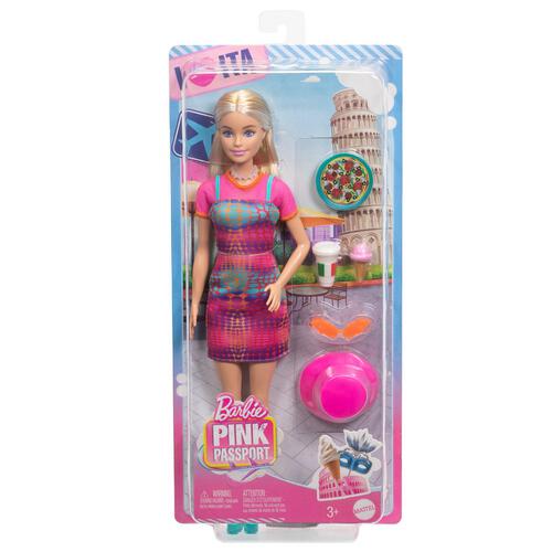 Barbie Pink Passport  Italy Doll Blonde