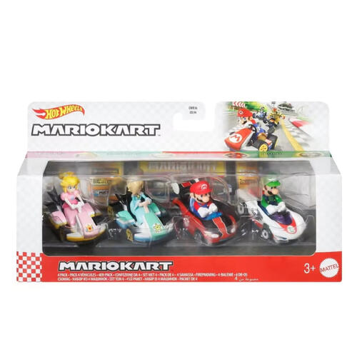 Hot Wheels Mario Kart 4 Pack Diecast - Assorted (1 Pc)