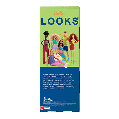 Barbie Looks Doll Ken Color Block Tee & Blue Shorts
