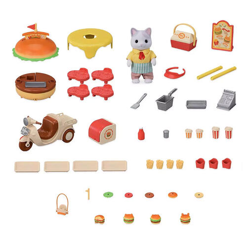 Sylvanian Families - 5757 Hamburger Stand - Dollhouse Playsets