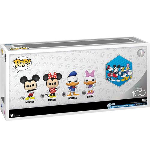 FUNKO Mickey & Friends (Exclusive) POP! Disney: D100  (Pack 4)