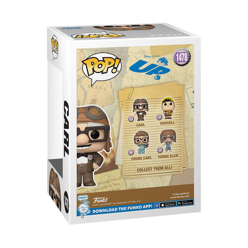 Funko Pop! Pixar Up - Carl In Aviator Hat