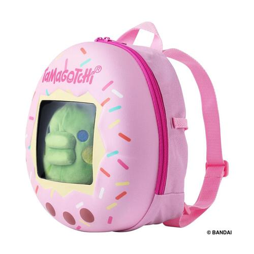 Tamagotchi Rolling Plush Toy with Backpack Set (Kuchipatchi)