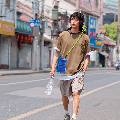 playpop Puffar&eacute; x playpop Inflatable Fashion Pouch - Ocean Breeze