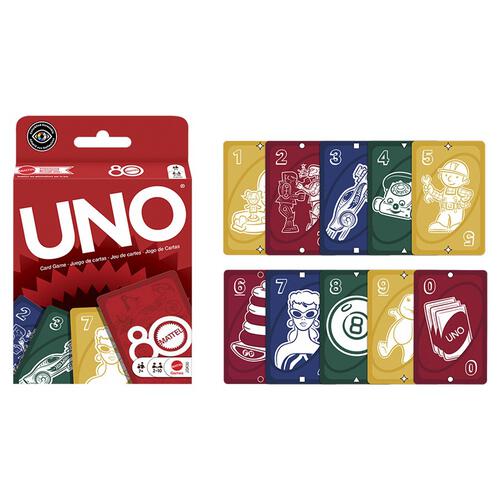 Uno Mattel 80Th Ruby Red