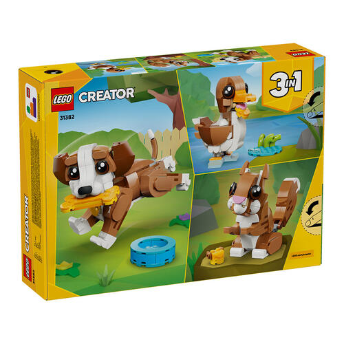 LEGO Creator 3 in 1 Cute Animals: Playful Puppy Dog 31382