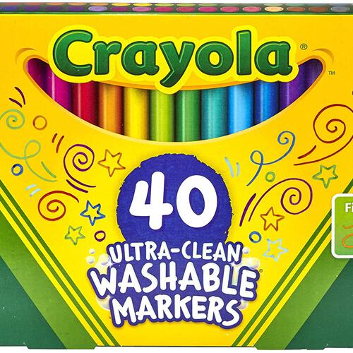 Crayola 40Ct Ultra Clean Fineline Markers
