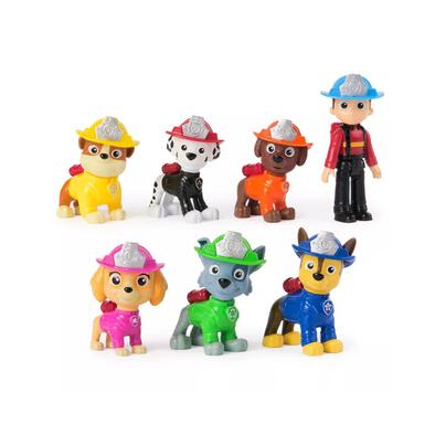 Paw Patrol Fire Rescue Team 7 Collectible Figures Pack