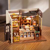 Robotime Rolife Becka's Baking House DIY Wooden Miniature Dollhouse
