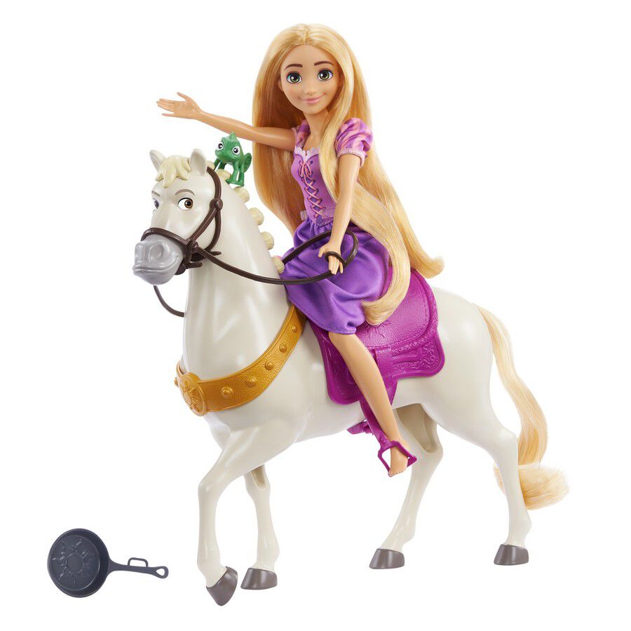 My size rapunzel doll and horse on sale