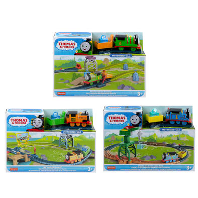 Thomas โทมัส แทร็คมาสเตอร์รางรถไฟชุดออลเอ็นจินส์โกพร้อมหัวรถไฟใช้ถ่านคละแบบ