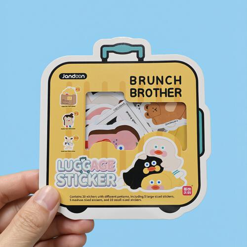 Brunch Brother สติกเกอร์ติดกระเป๋าเดินทาง