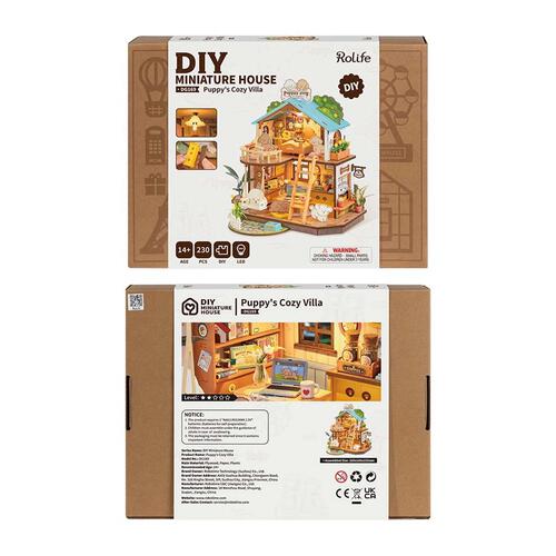 Rolife Puppy's Cozy Villa DIY Miniature House