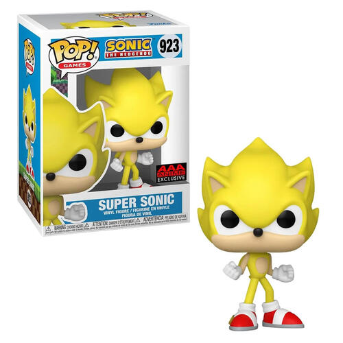 Funko POP! GAMES: Sonic the Hedgehog - Super Sonic Vinyl Figure #923 (AAA Anime Exclusive)