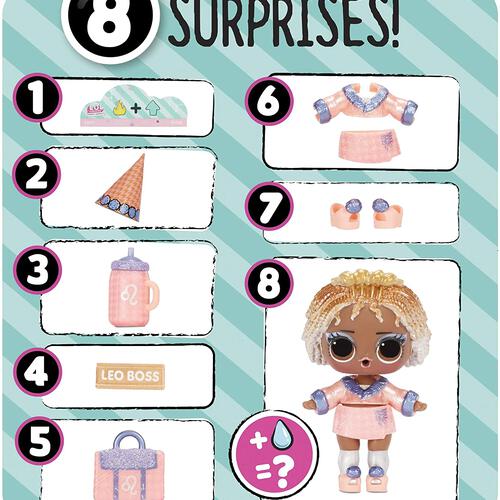 L.O.L. Surprise!  Present Series 2 Glitter Shimmer Star Sign Themed - Assorted