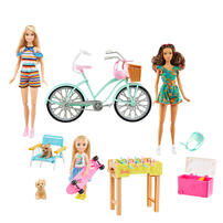 Barbie บาร์บี้ ตุ๊กตาแสนสนุก จักรยาน และเครื่องประดับ