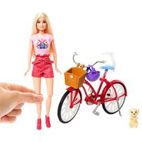 Barbie Pink Passport Doll And Bike Playset