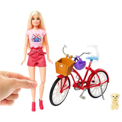 Barbie Pink Passport Doll And Bike Playset