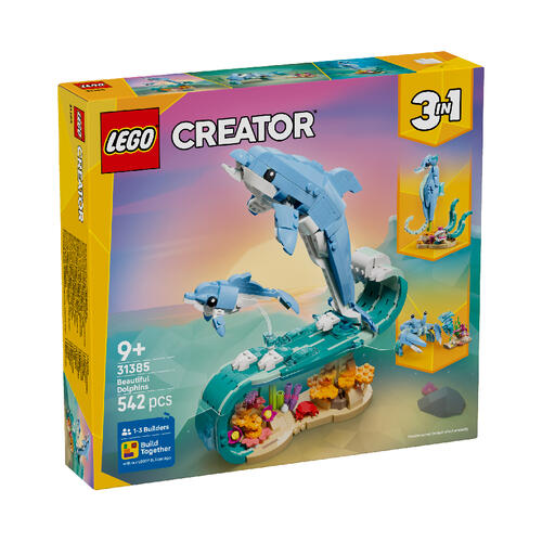 LEGO Creator 3 in 1 Sea Animals: Beautiful Dolphins 31385