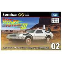 Tomica Premium Unlimited No.02 Back To The Future III Time Machine Diecast
