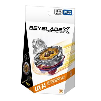 Takara Tomy Beyblade X UX-14 Starter Scorpio Spear 0-70Z