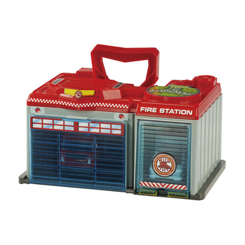Speed City Emergency Station with Fire Truck & Ambulance