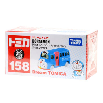 Tomica Dream Tomica No. 158 Doraemon 50th Anniversary Wrapping Bus