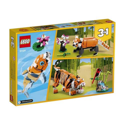 LEGO เลโก้ ตัวต่อ เลโก้ ครีทเตอร์ มะเจสทิค ไทเกอร์ 31129