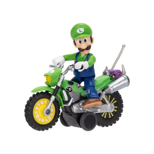 The Super Mario Galaxy Movie 2.5 Inch Luigi Figure With Pull Back Motorcycle