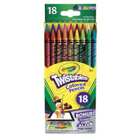 Crayola เครโยล่า สีไม้หมุนได้ 18สี ไม่ต้องเหลา