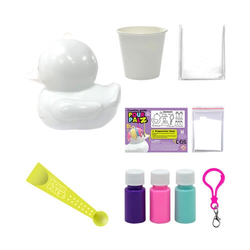 Pour PalZ Paint Rubber Duck Keyring - Assorted (1 Pc)