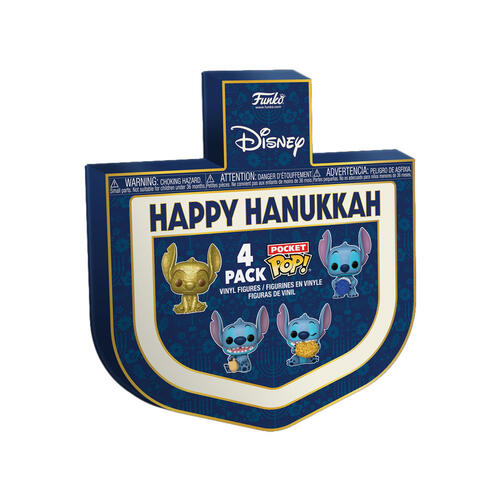 Funko Pocket POP! Lilo & Stitch - Stitch Happy Hanukkah Box 4 Vinyl Figures Set