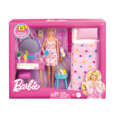 Barbie Doll And Bedroom Playset