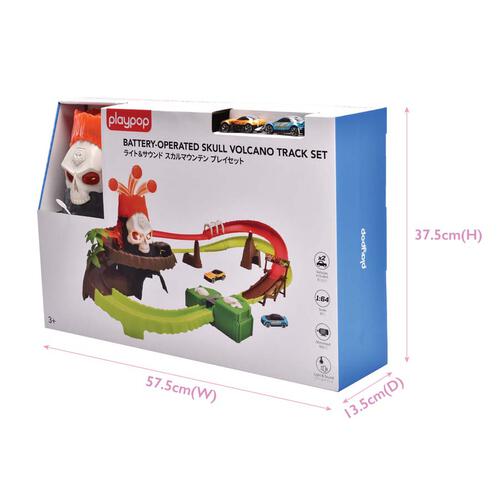 playpop Battery-Operated Skull Volcano Track Set