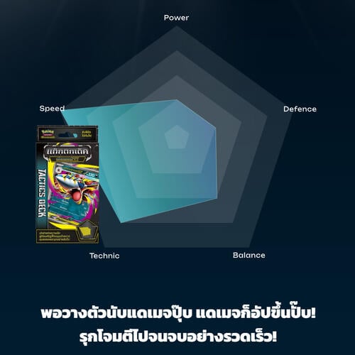 Pokemon Tcg Tactics Deck เมก้าซาเมฮาเดอร์ Ex