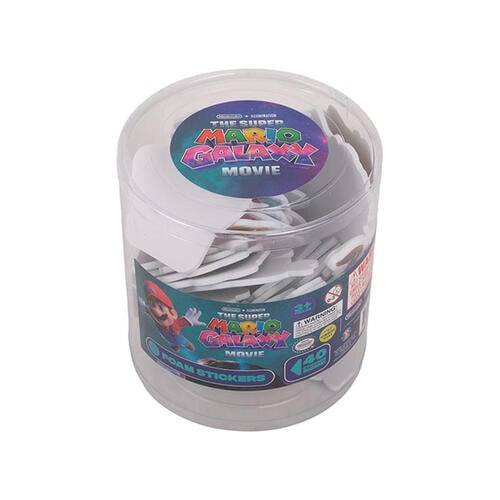 The Super Mario Galaxy Movie Foam Sticker Tub
