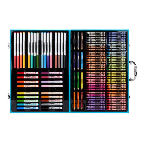 Crayola เครโยล่า กล่องรวมอุปกรณ์ศิลปะแห่งแรงบันดาลใจ ลายเบบี้ชาร์ค