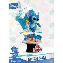 Beast Kingdom Disney Lilo & Stitch D-Stage Stitch Surf Figure