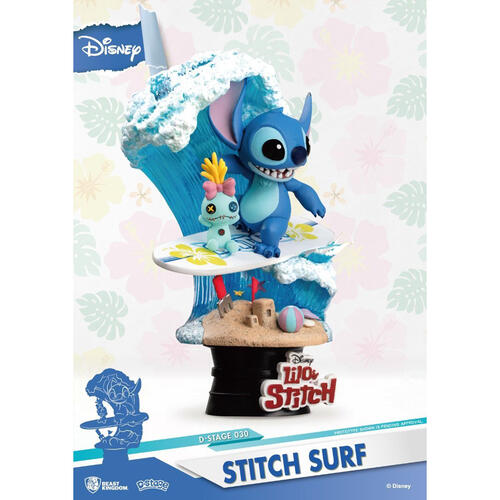 Beast Kingdom Disney Lilo & Stitch D-Stage Stitch Surf Figure